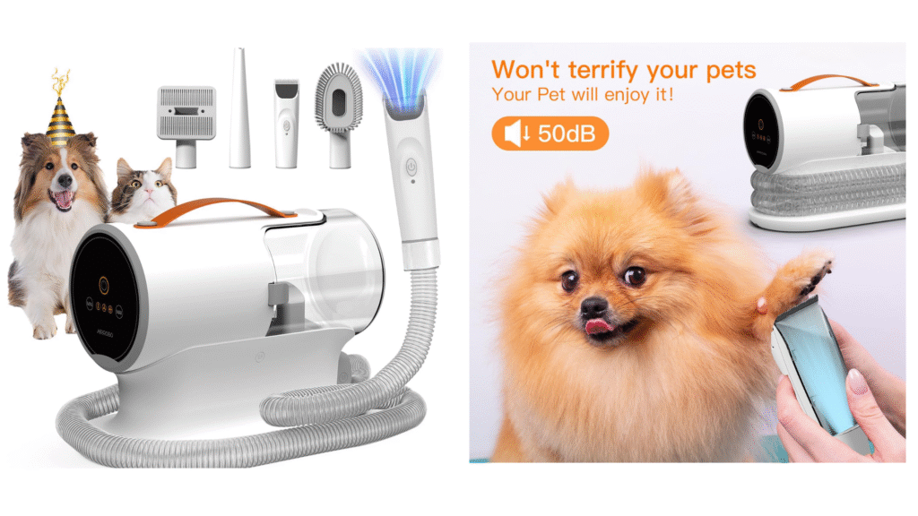 AIRROBO Dog Grooming Vacuum Kit (PG100, 12000Pa, 2L Capacity