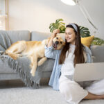 A women love to her pet dog | Petcareinf review