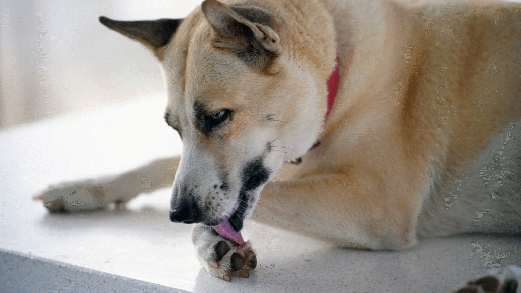 why do dogs lick their paws | What Are the Common Causes of Dog Paw Licking?

