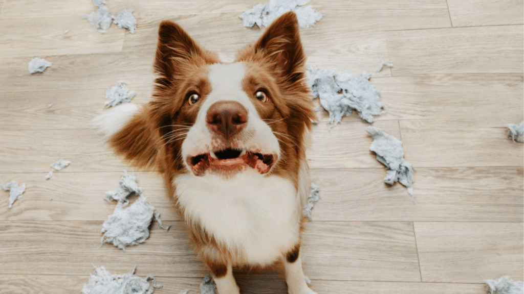 Small dog barking excessively due to dog anxiety