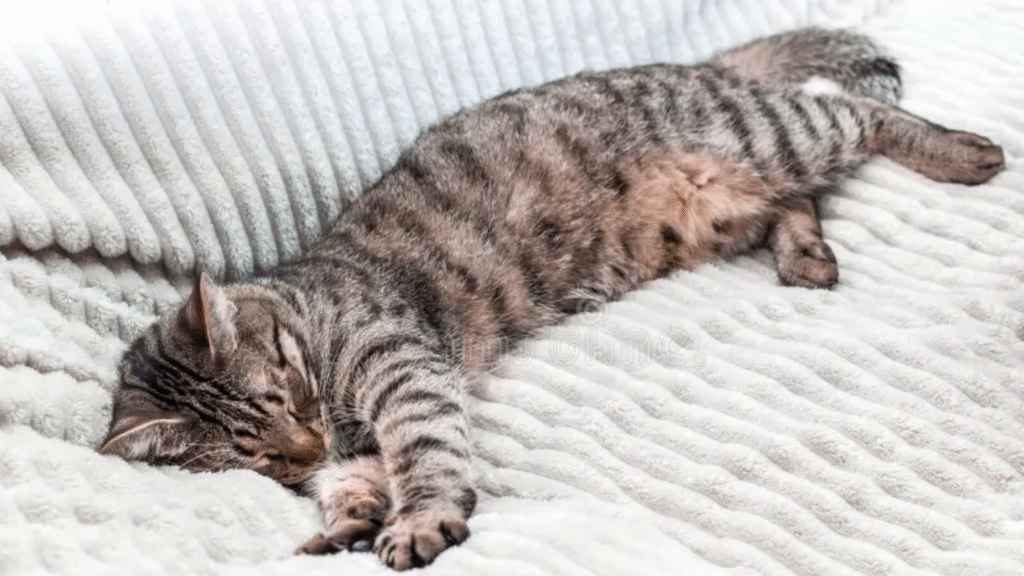 Cat Sleeping Positions Side Sleeping Position